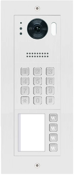 IP Sprechanlage 4 Familienhaus IP Videohausklingel mit Keypad Zutritskontrolle